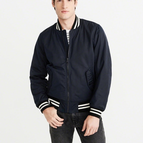 Abercrombie & Fitch | Jackets & Coats | Varsity Bomber Jacket | Poshmark